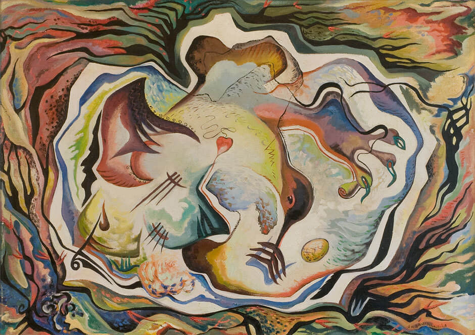 Art Canada Institute, Jock Macdonald, Bird and Environment, 1948 