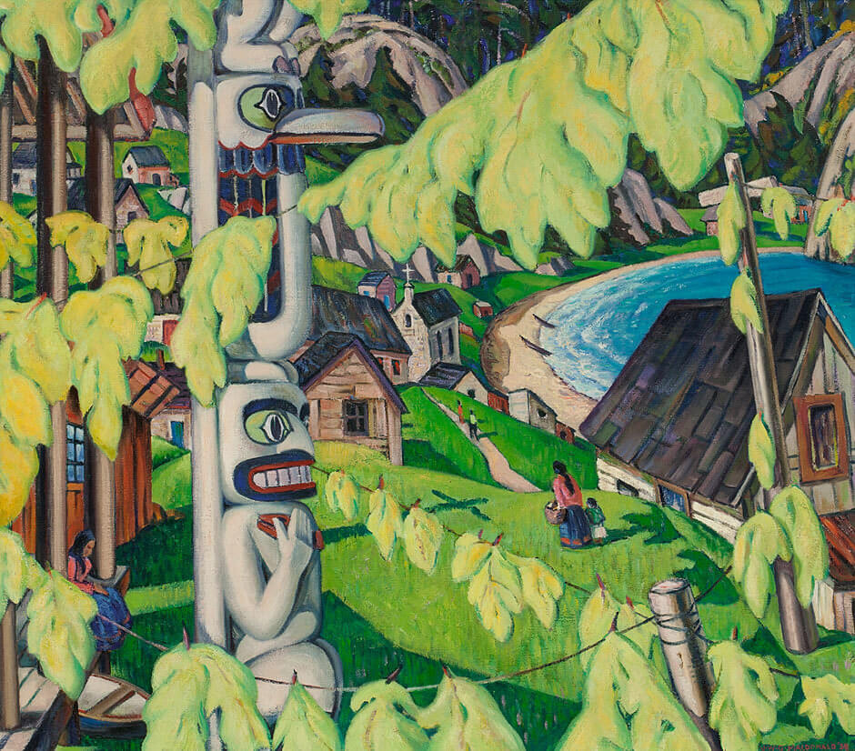 Art Canada Institute, Jock Macdonald, Drying Herring Roe, 1938