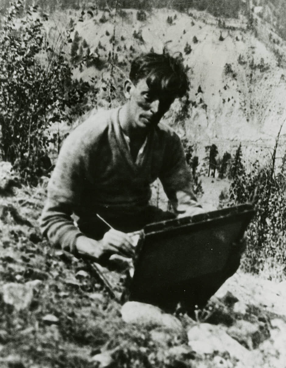 Art Canada Institute, Jock Macdonald, Jock Macdonald near Lytton on the Thompson River, B.C., c. 1932