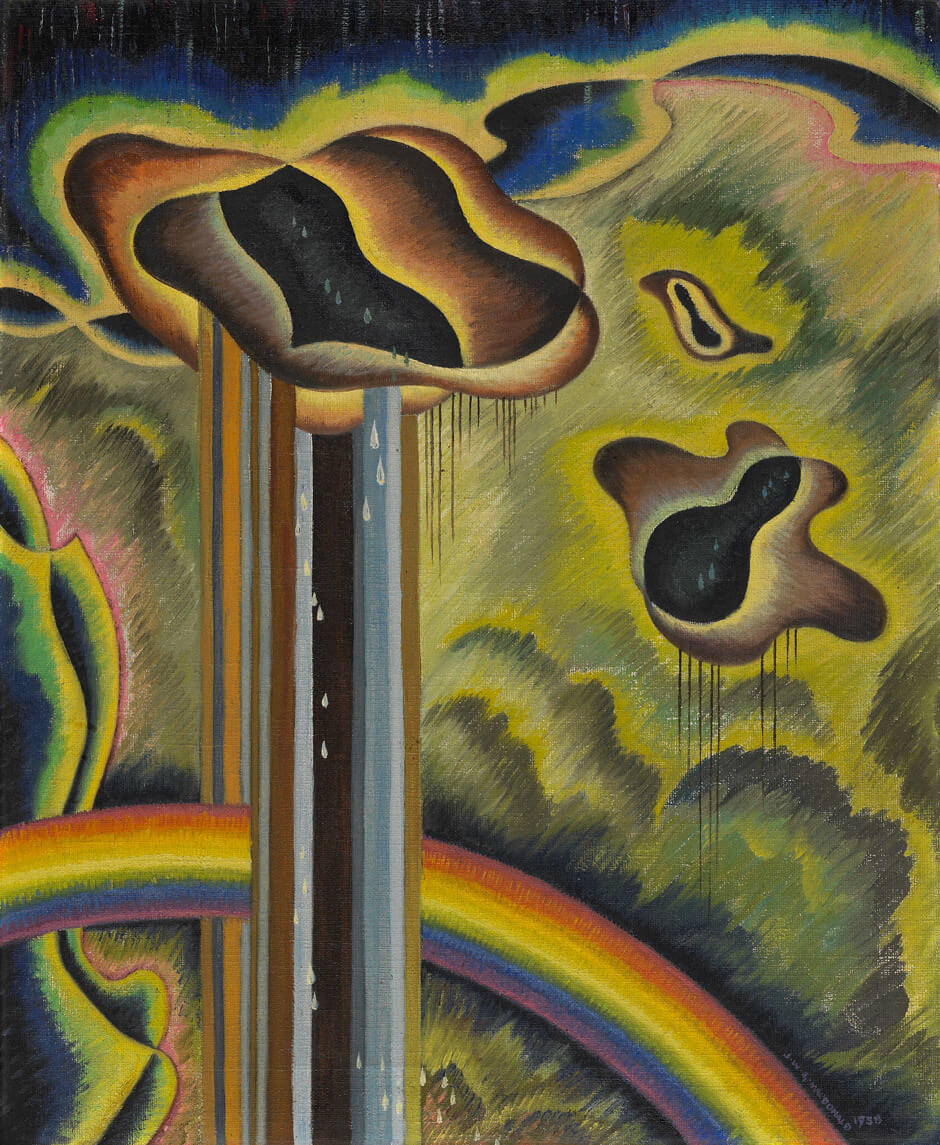 Art Canada Institute, Jock Macdonald, Rain, 1938
