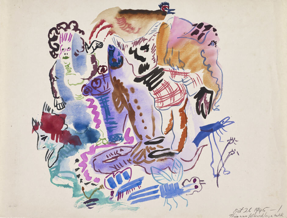 Art Canada Institute, Jock Macdonald, Untitled [October 26, 1945 - 1], 1945 