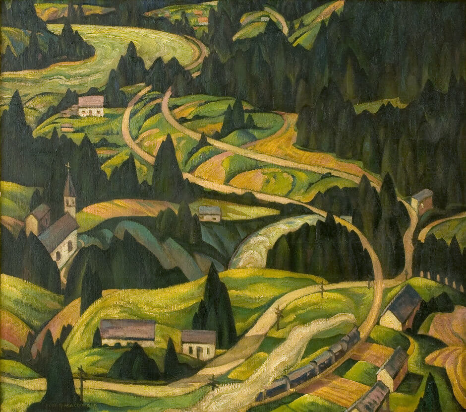 Art Canada Institute, Jock Macdonald, Yale Valley, B.C., c. 1932
