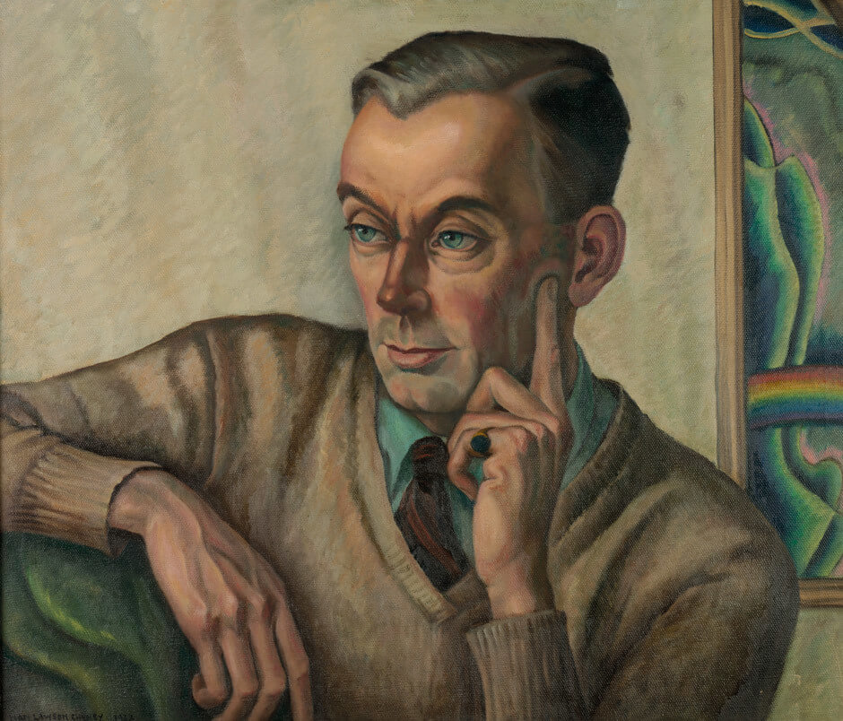 Art Canada Institute, Jock Macdonald, Portrait of Jock Macdonald, by Nan Cheney, 1938