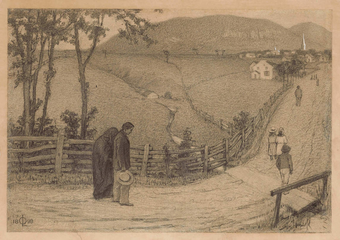 Art Canada Institute, Ozias Leduc, Road to the Church (Saint-Hilaire), 1899