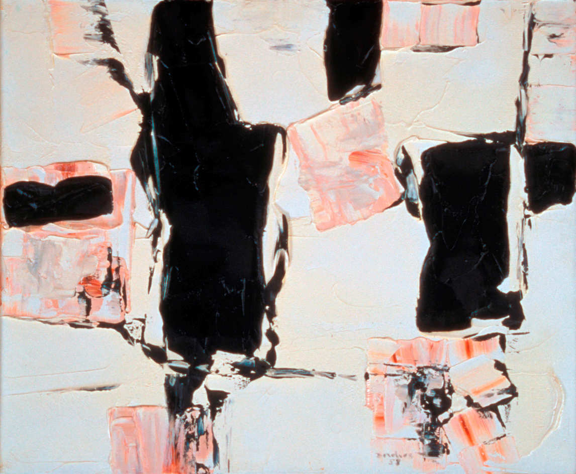 Art Canada Institute, Paul-Émile Borduas, Forgotten Forms (Formes oubliées), 1958