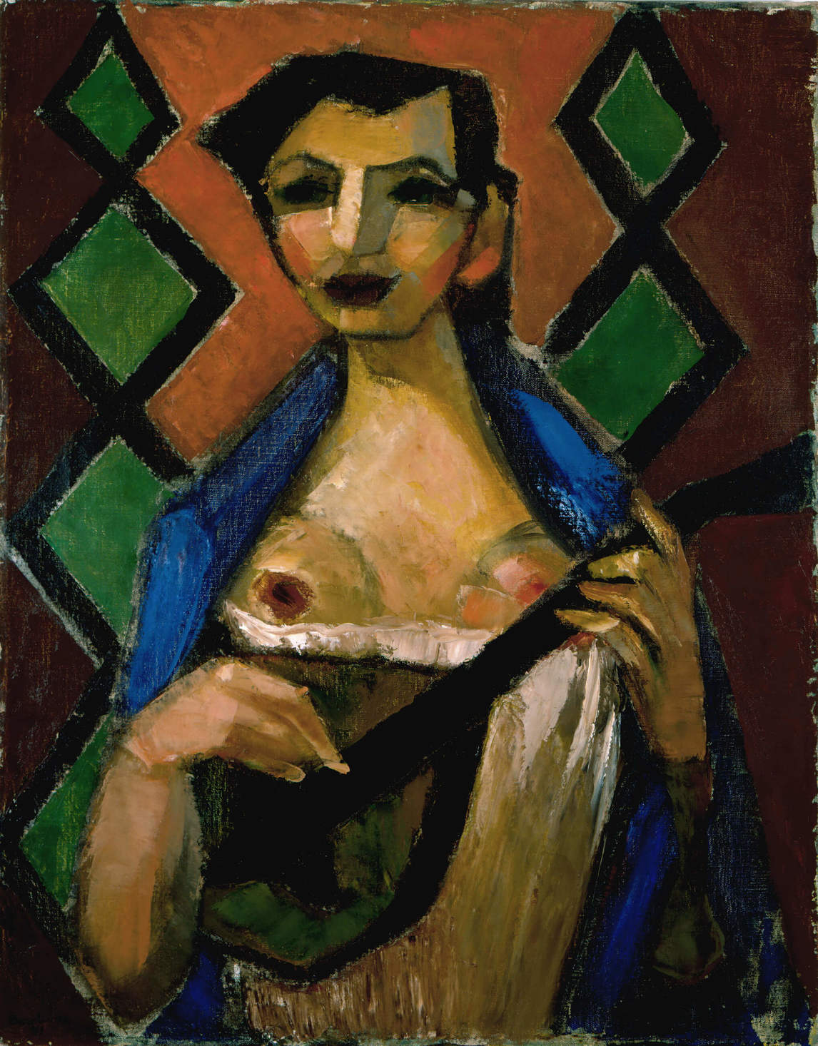 Art Canada Institute, Paul-Émile Borduas, Woman with a Mandolin (Femme à la mandoline), 1941