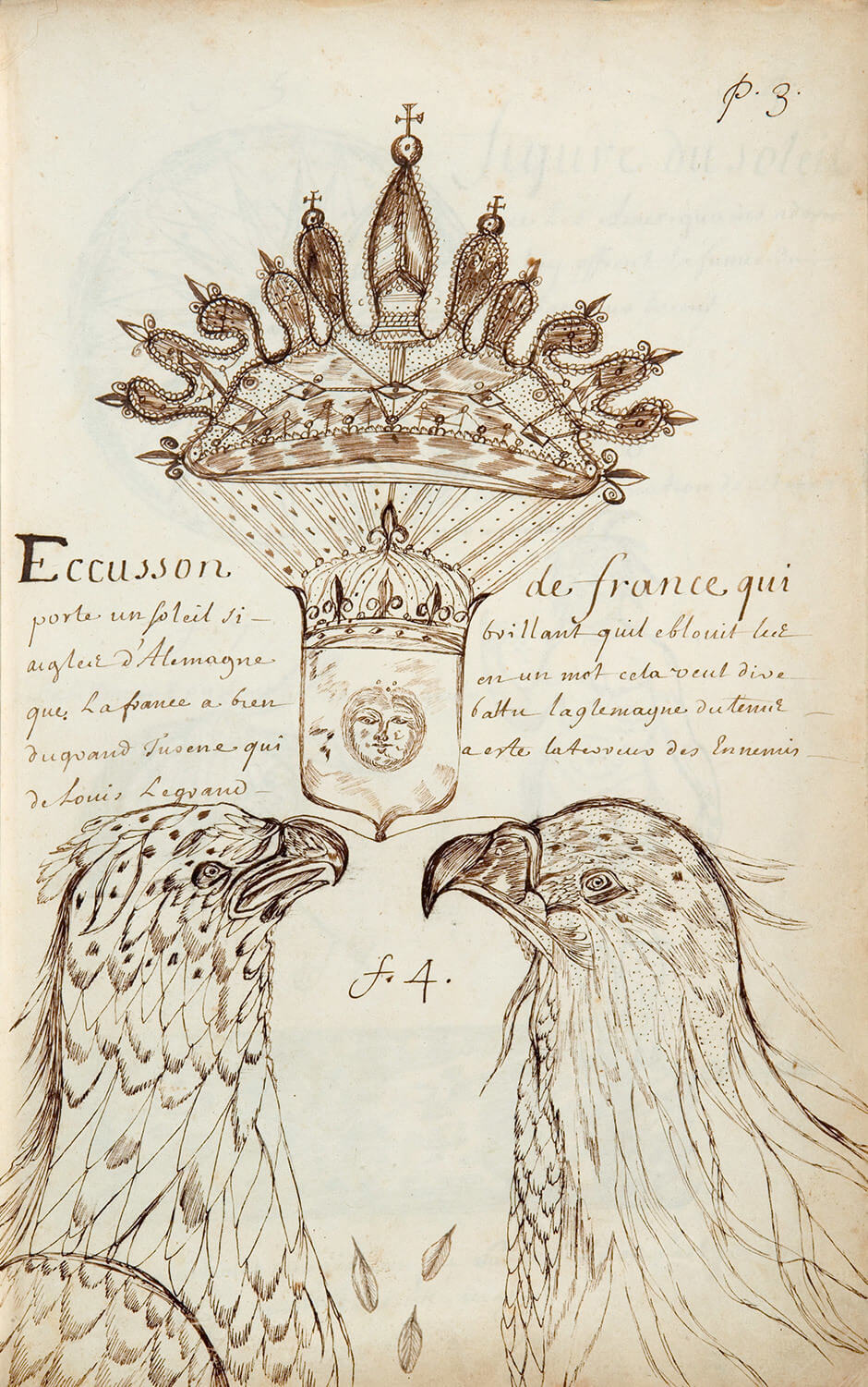 Art Canada Institute, Louis Nicolas, Louis Nicolas, Escutcheon of France . . . (Eccusson de France . . .), Codex Canadensis