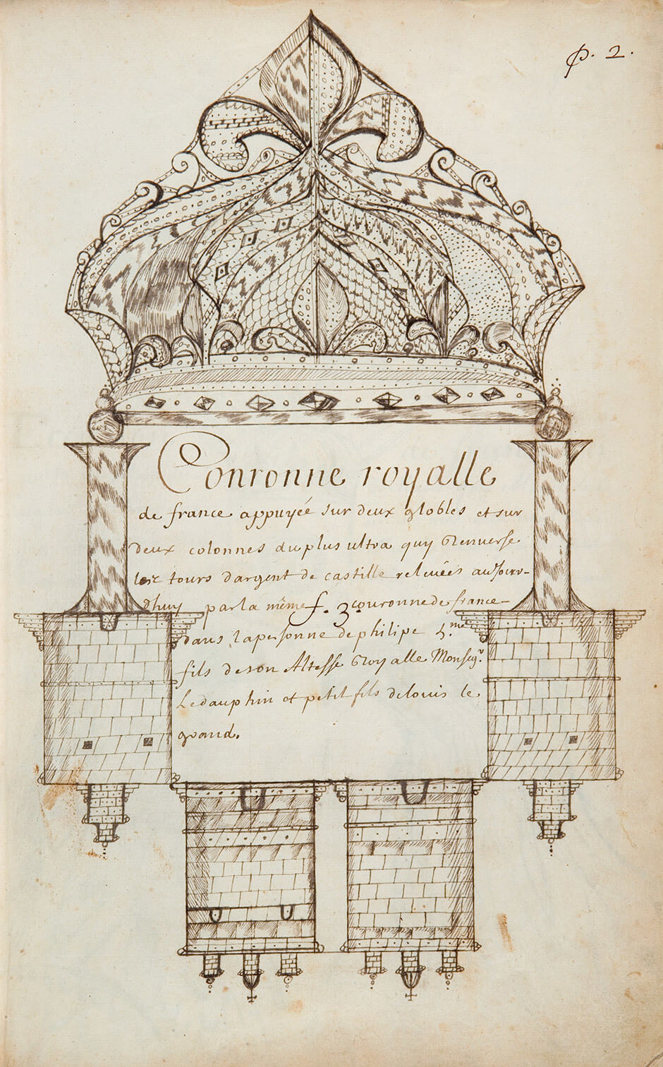 Louis Nicolas, Couronne royalle, n.d.