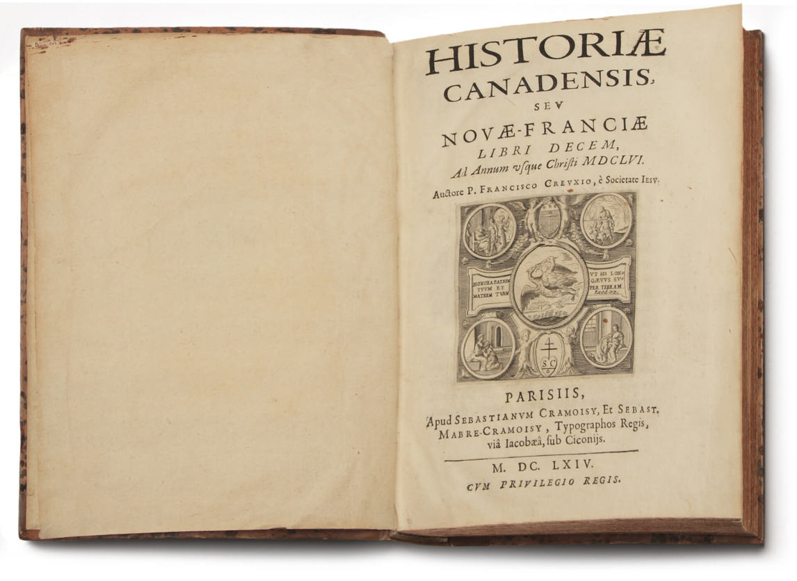 Art Canada Institute, Louis Nicolas, Interior of François Du Creux’s The History of Canada, or of New France (Historiae Canadensis seu Novae Franciae Libri Decem)