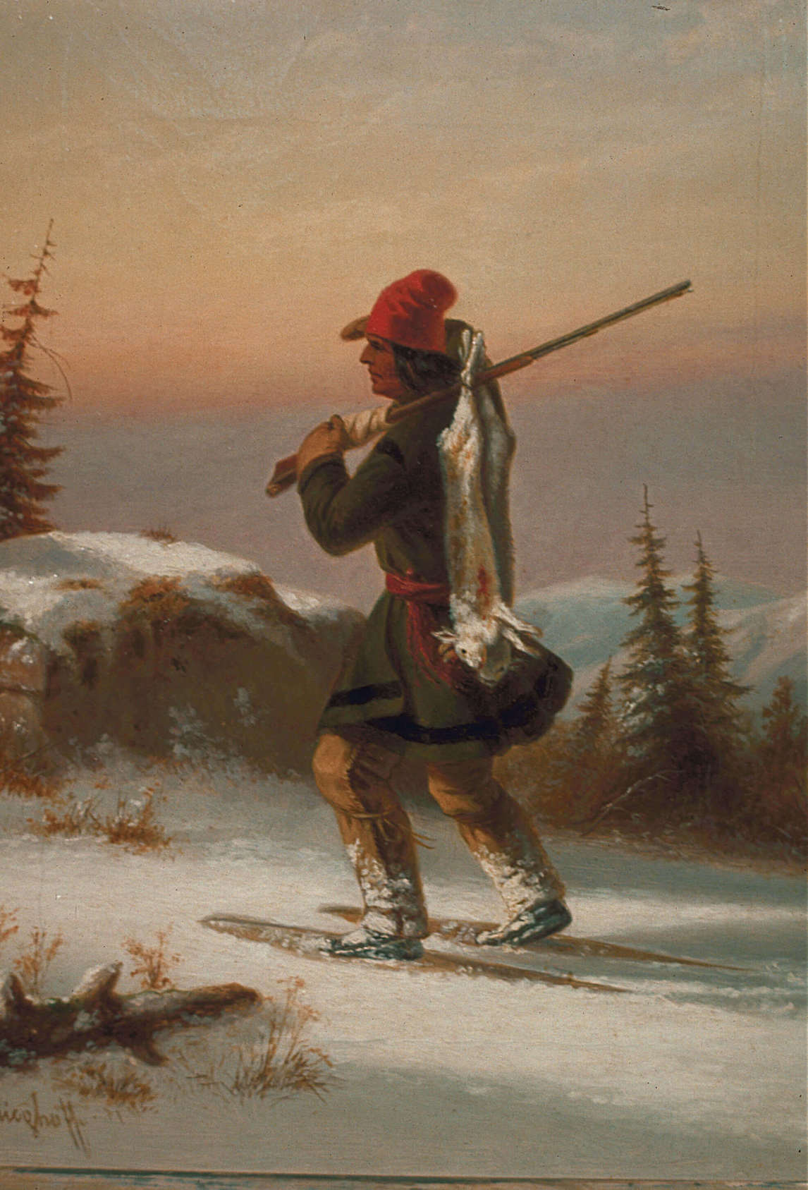 Art Canada Institute, Zacharie Vincent, Huron-Wendat from Lorette, c. 1855, by Cornelius Krieghoff