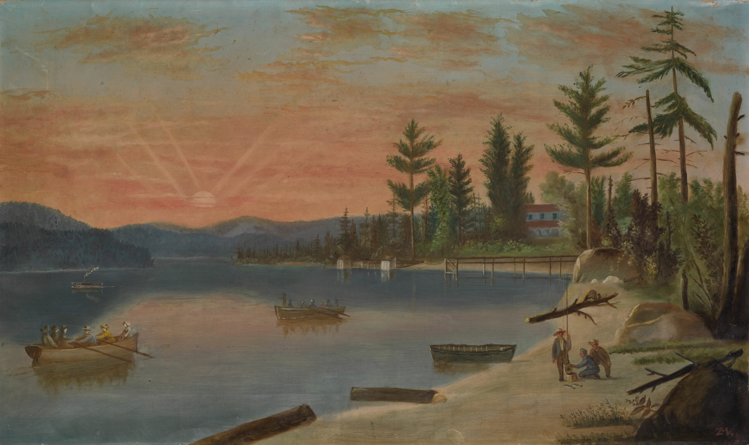 Zacharie Vincent, Le Lac Saint-Charles, v. 1860