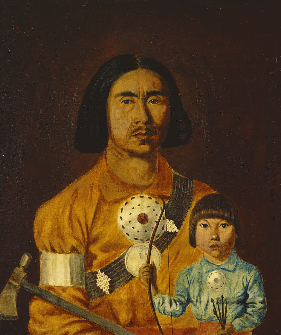 Art Canada Institute, Zacharie Vincent, Zacharie Vincent and His Son Cyprien, c. 1851