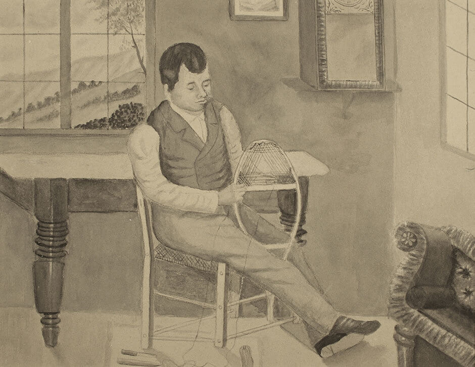 Zacharie Vincent, Fabricant de raquettes, s.d.