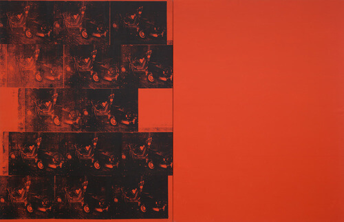 Art Canada Institute, Joyce Wieland, Orange Car Crash Fourteen Times, 1963