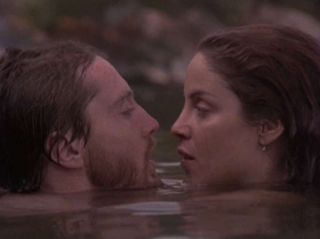 Art Canada Institute, still of the lovers from Joyce Wieland's film The Far Shore, 1976