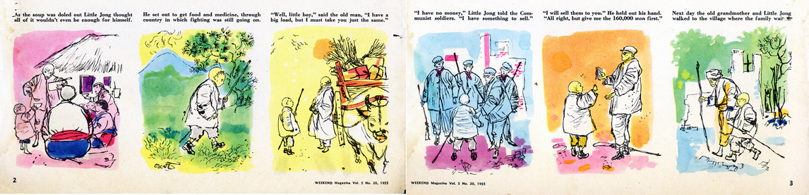 Art Canada Institute, Oscar Cahen, Little Jong is Brave as a Tiger,” Weekend Magazine, May 14, 1955
