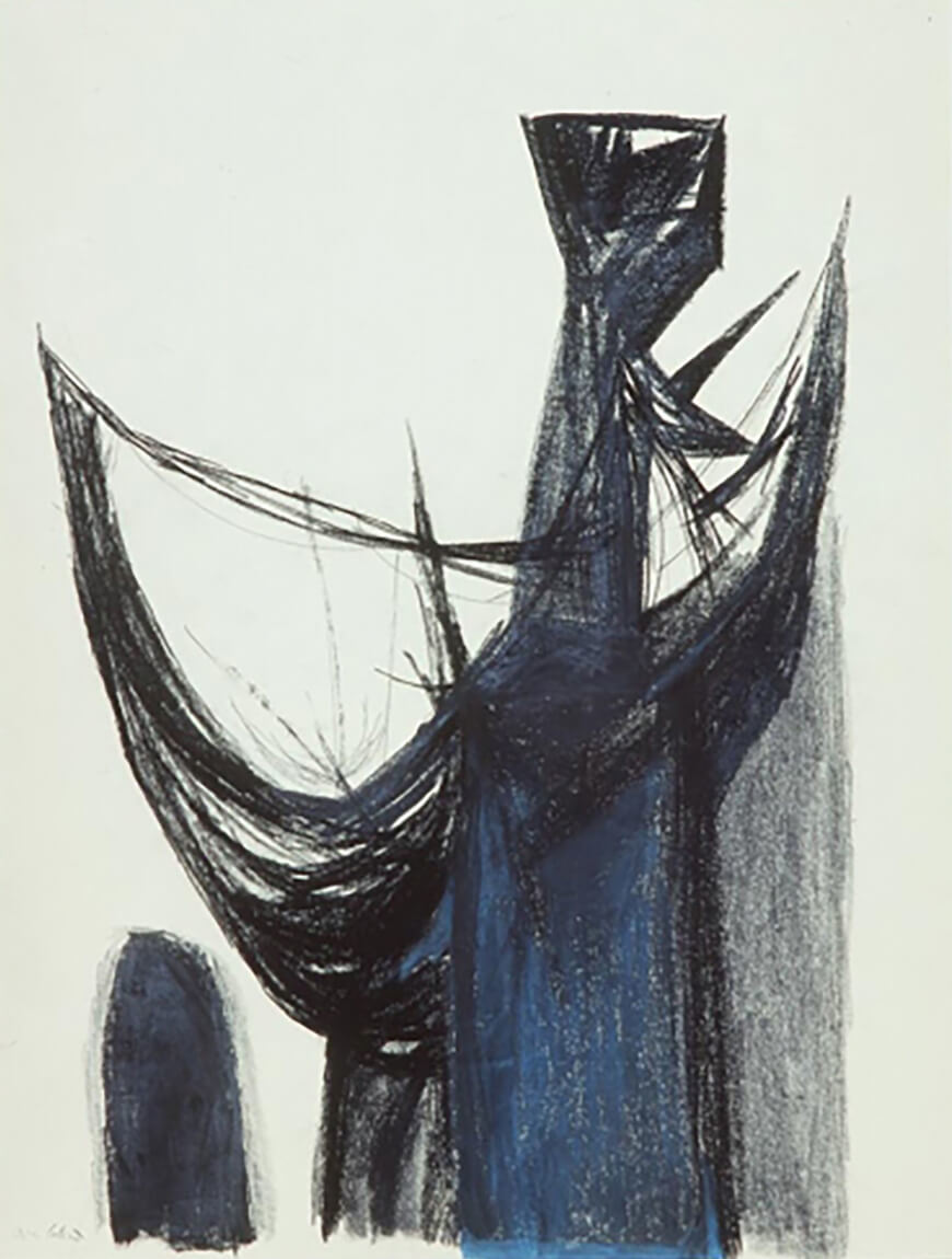 Art Canada Institute, Oscar Cahen, Structure with Blue, 1951