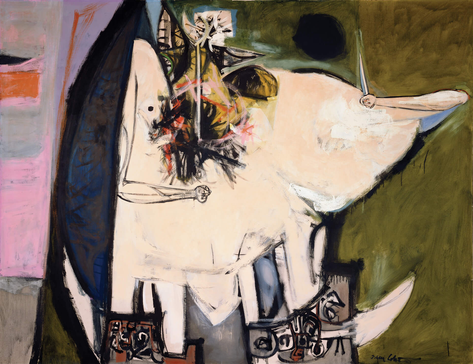 Oscar Cahén, Guerrier, 1956 