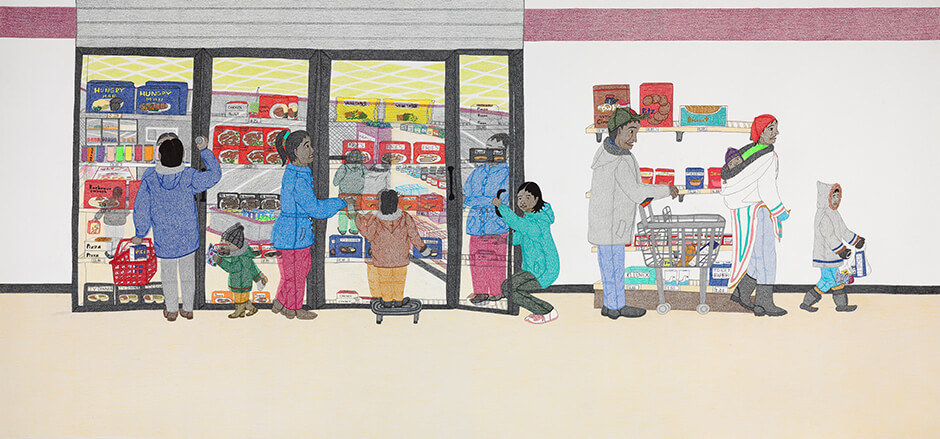 Art Canada Institute, Annie Pootoogook, Cape Dorset Freezer, 2005