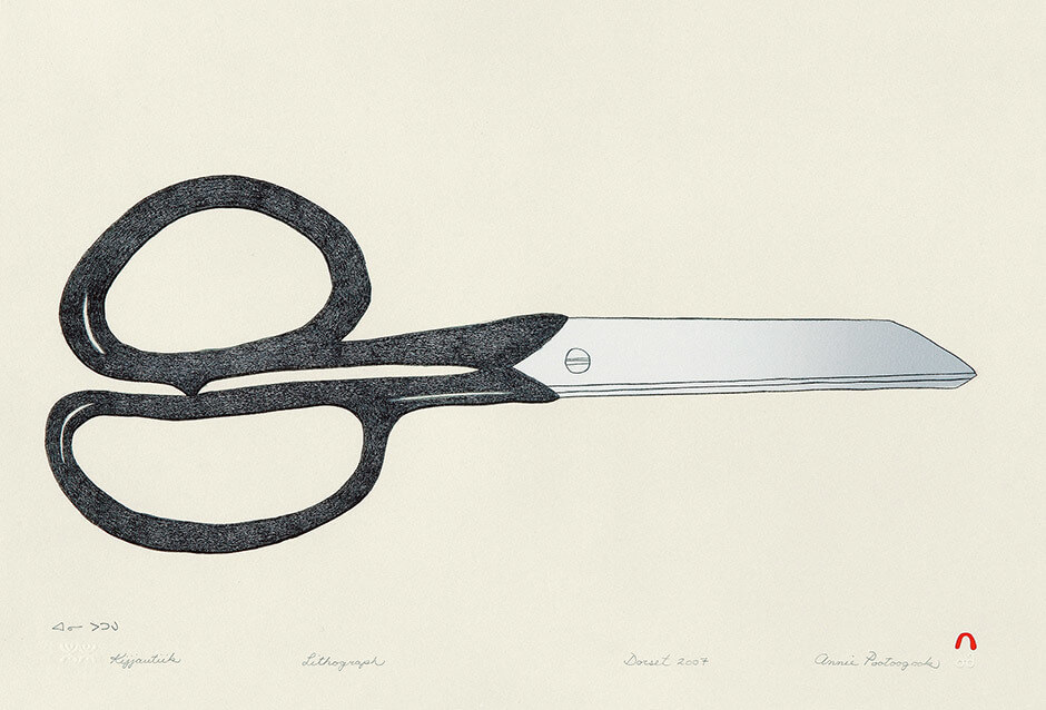 Art Canada Institute, Annie Pootoogook, Kijjautiik (Scissors), 2007