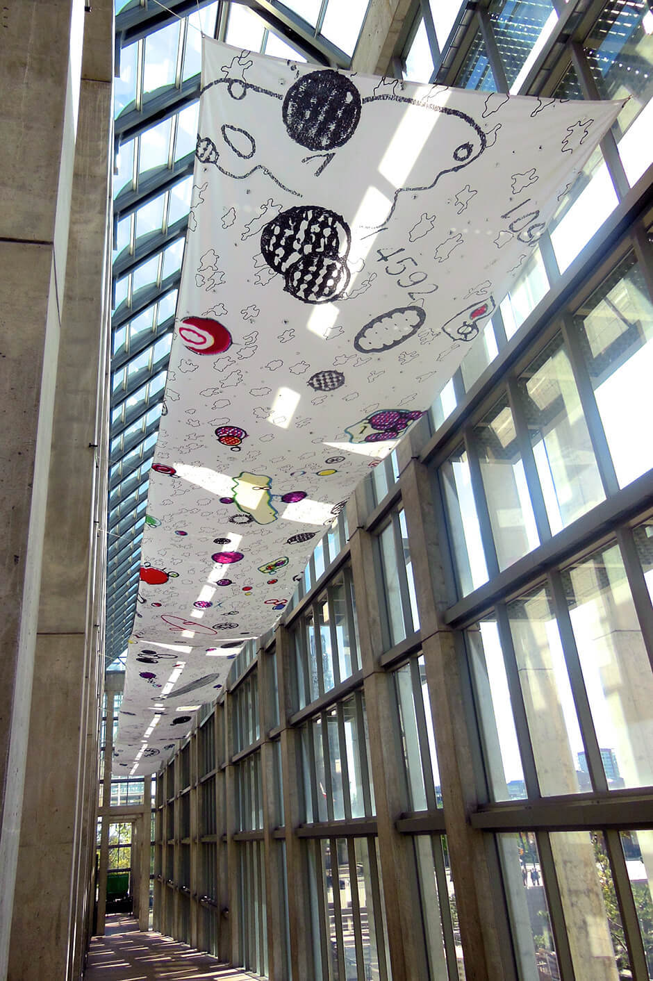 Art Canada Institute, Janice Pine, photograph of installation of Earth and Sky, 2012, at the National Gallery of Canada, Ottawa, April 26–September 2, 2013