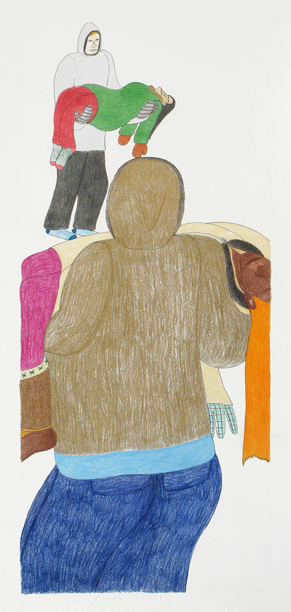 Art Canada Institute, Shuvinai Ashoona, Carrying Suicidal People, 2011
