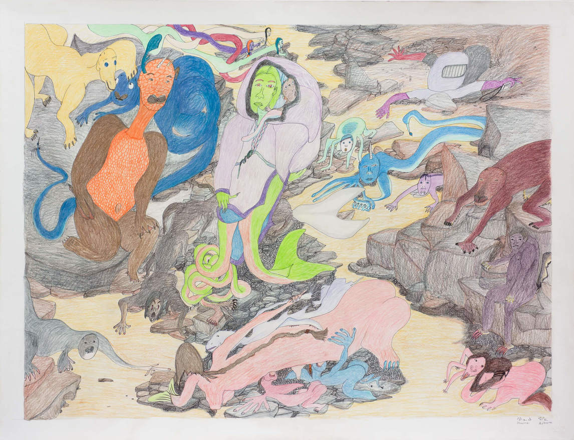 Art Canada Institute, Shuvinai Ashoona, Creatures, 2015