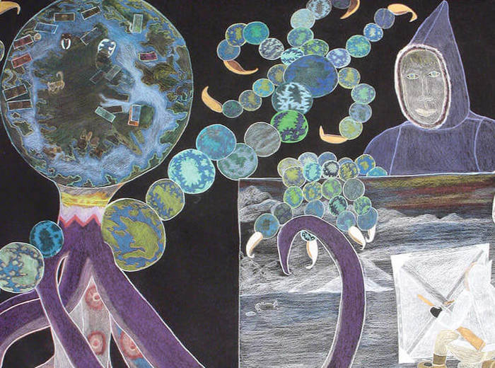 Shuvinai Ashoona, Les transformations de la Terre, 2012