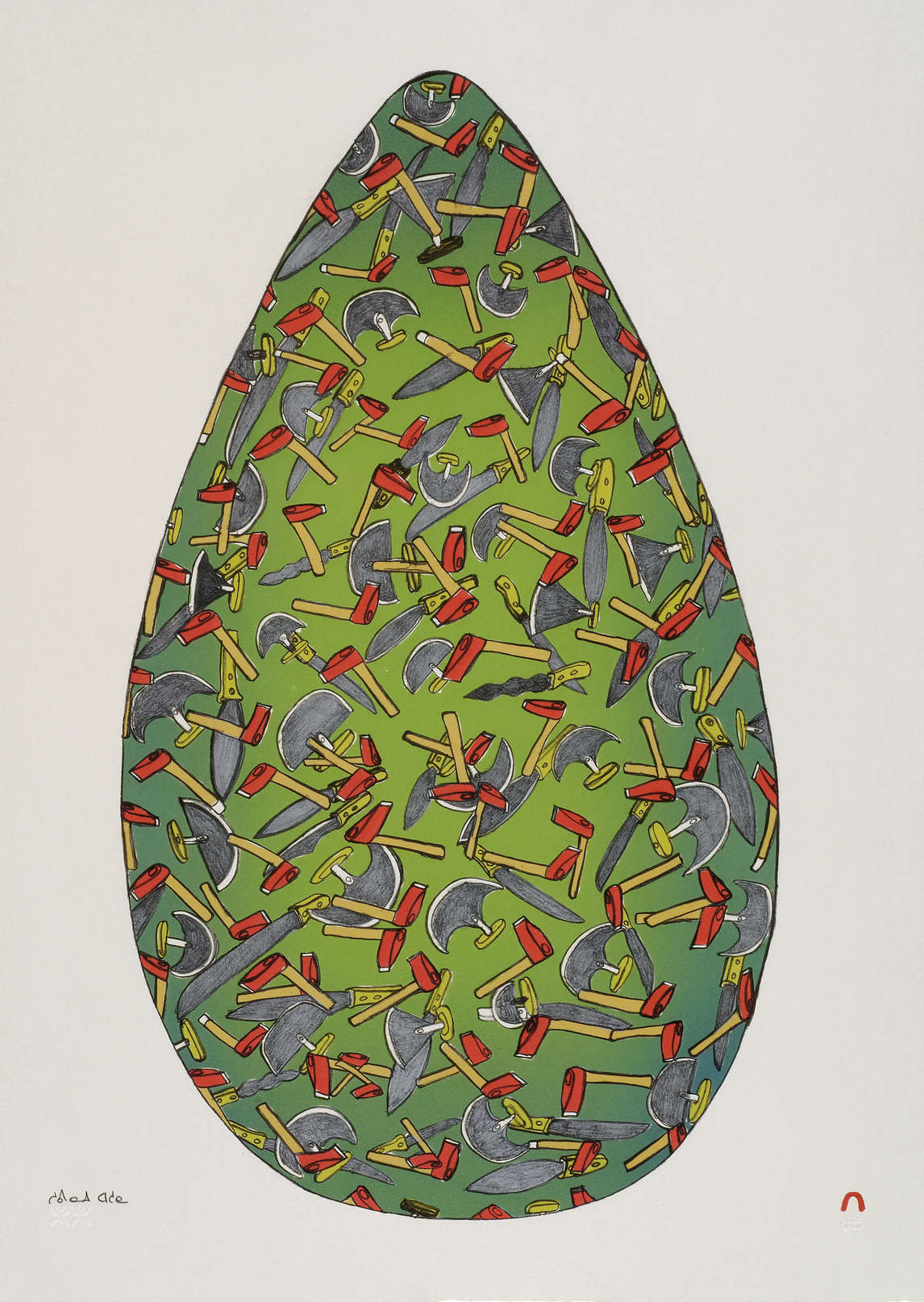 Art Canada Institute, Shuvinai Ashoona, Egg, 2006