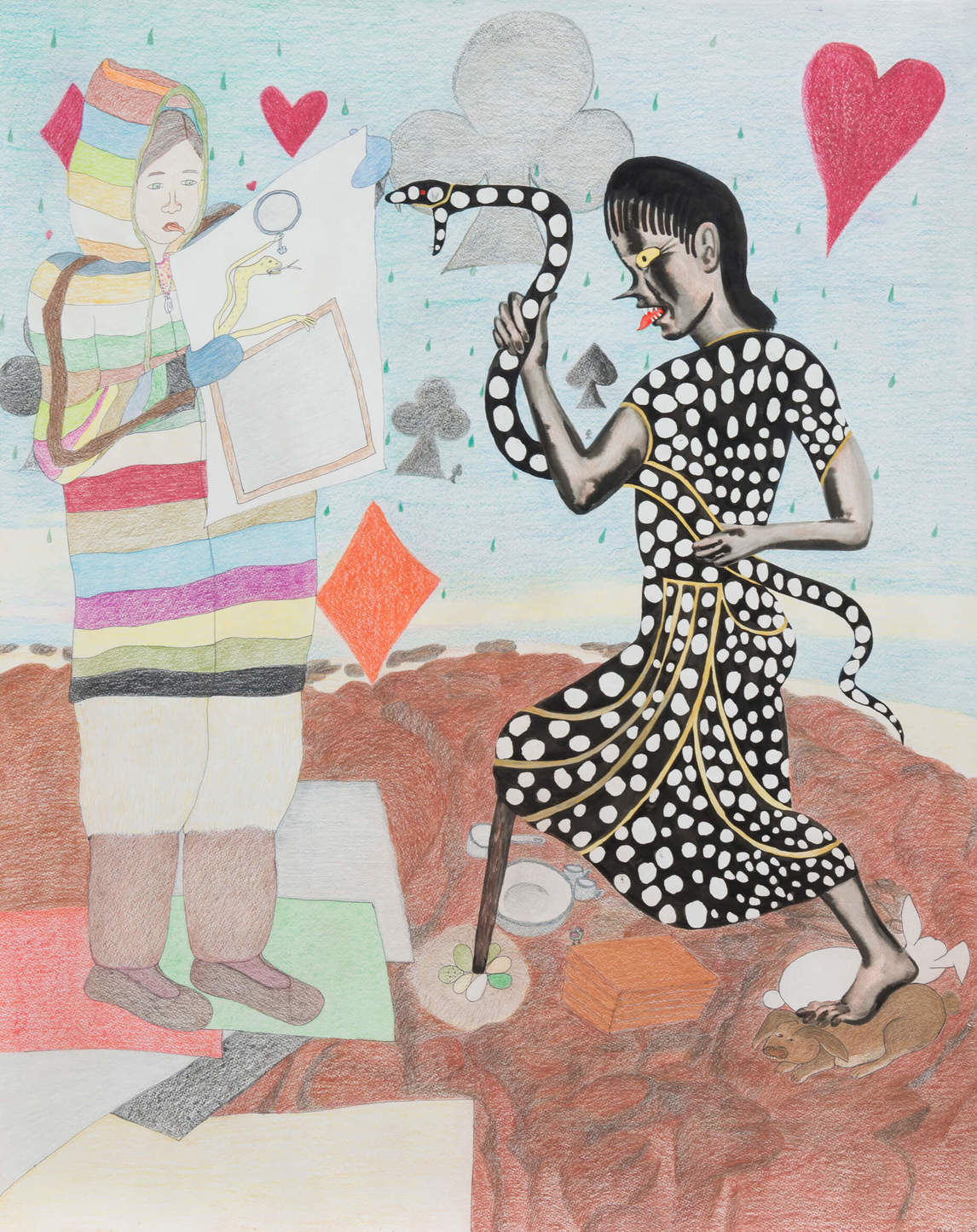 Art Canada Institute, Shuvinai Ashoona and Shary Boyle, Self-Portrait, 2015