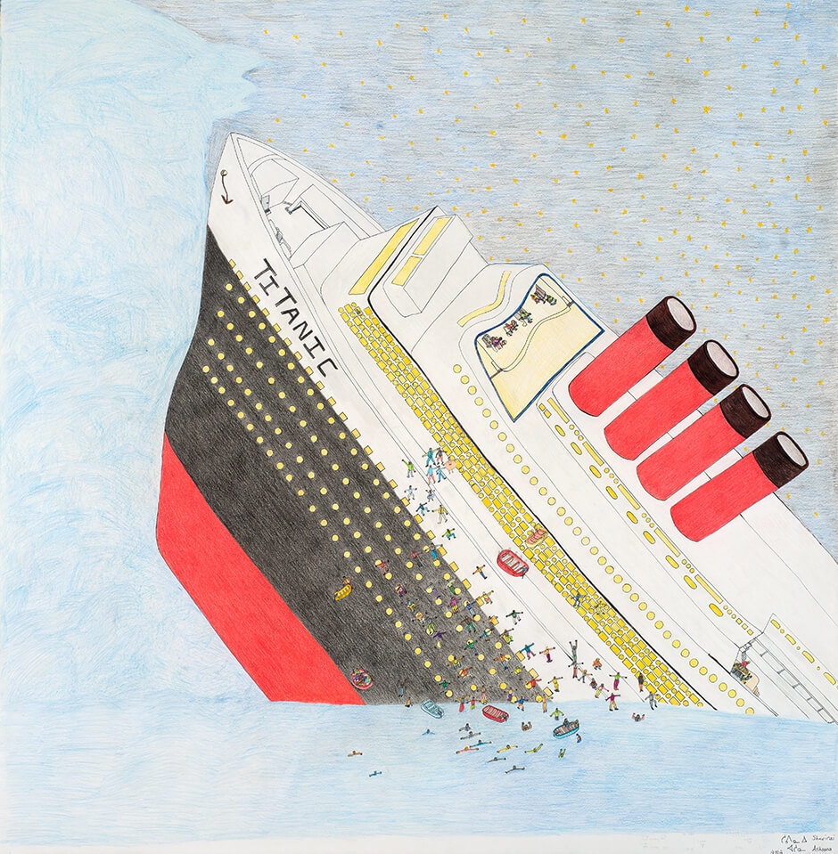 Art Canada Institute, Shuvinai Ashoona, Sinking Titanic, 2012