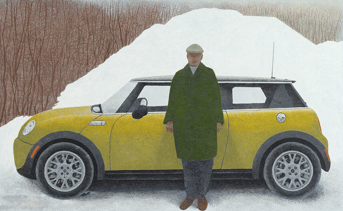 Art Canada Institute, Alex Colville, Artist and Car (Artiste et voiture), 2008