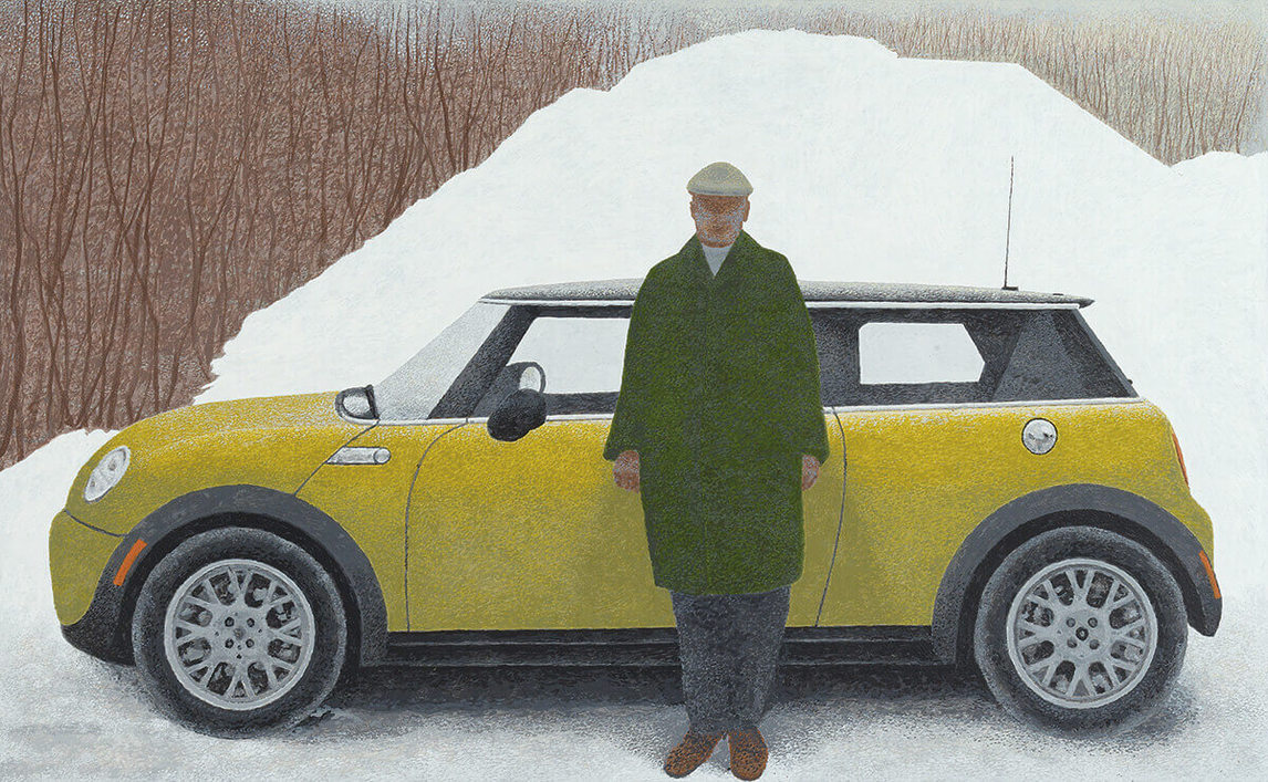 Art Canada Institute, Alex Colville, Artist and Car (Artiste et voiture), 2008