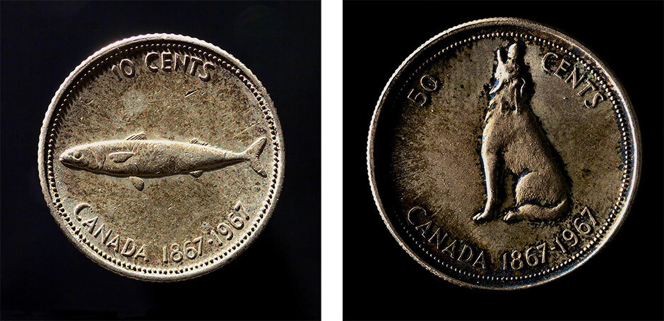 Alex Colville, Pièces de monnaie du centenaire, 1967