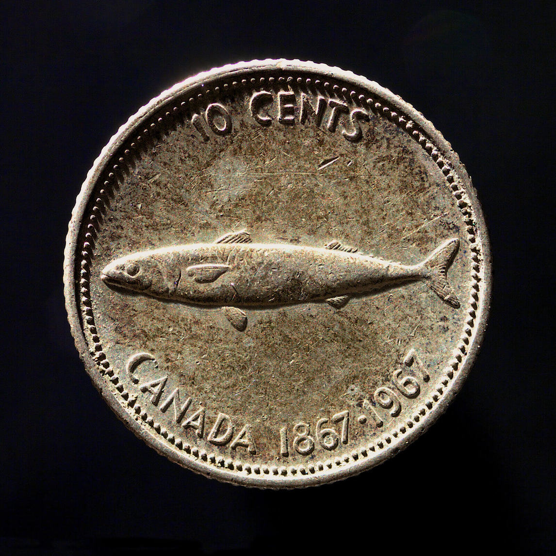Art Canada Institute, Alex Colville, Colville Mackerel 6066 (dix cents), 2013, par William Eakin