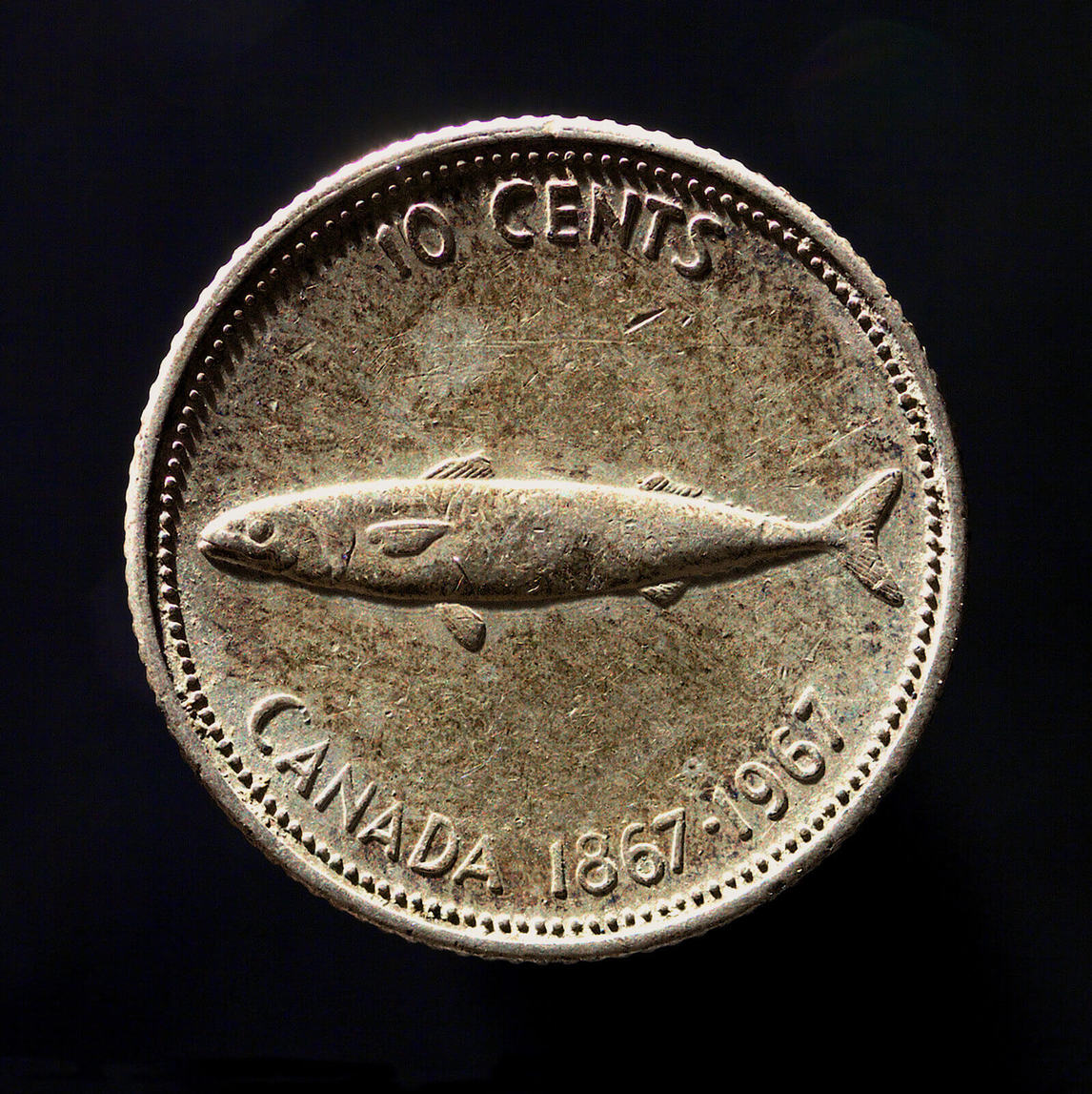 Art Canada Institute, Alex Colville, Colville Mackerel 6066 (Dime)