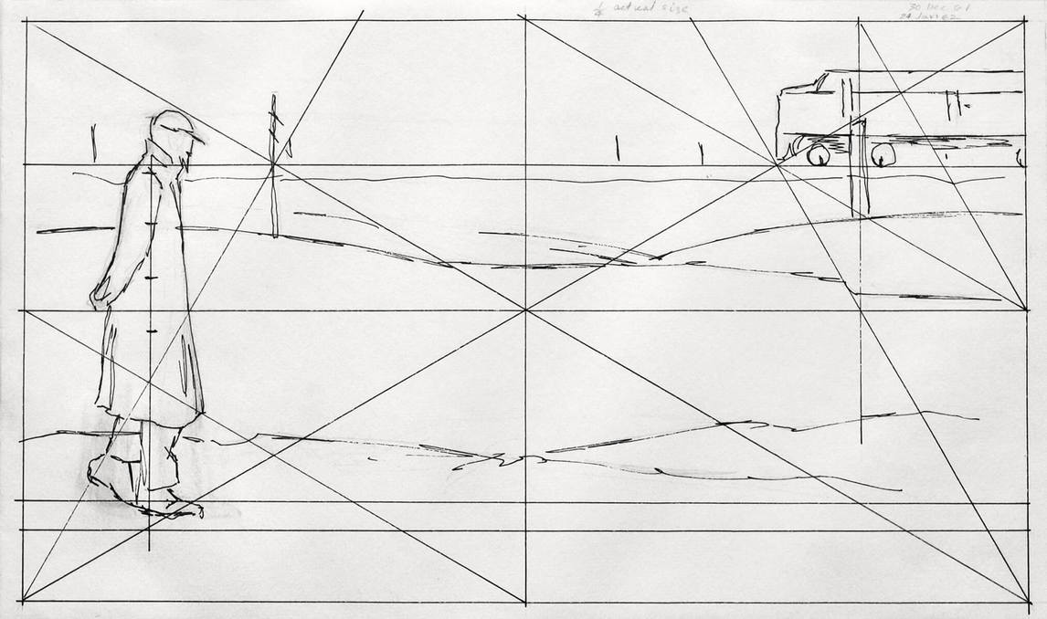 Art Canada Institute, Alex Colville, Sketch for Ocean Limited, c. 1961