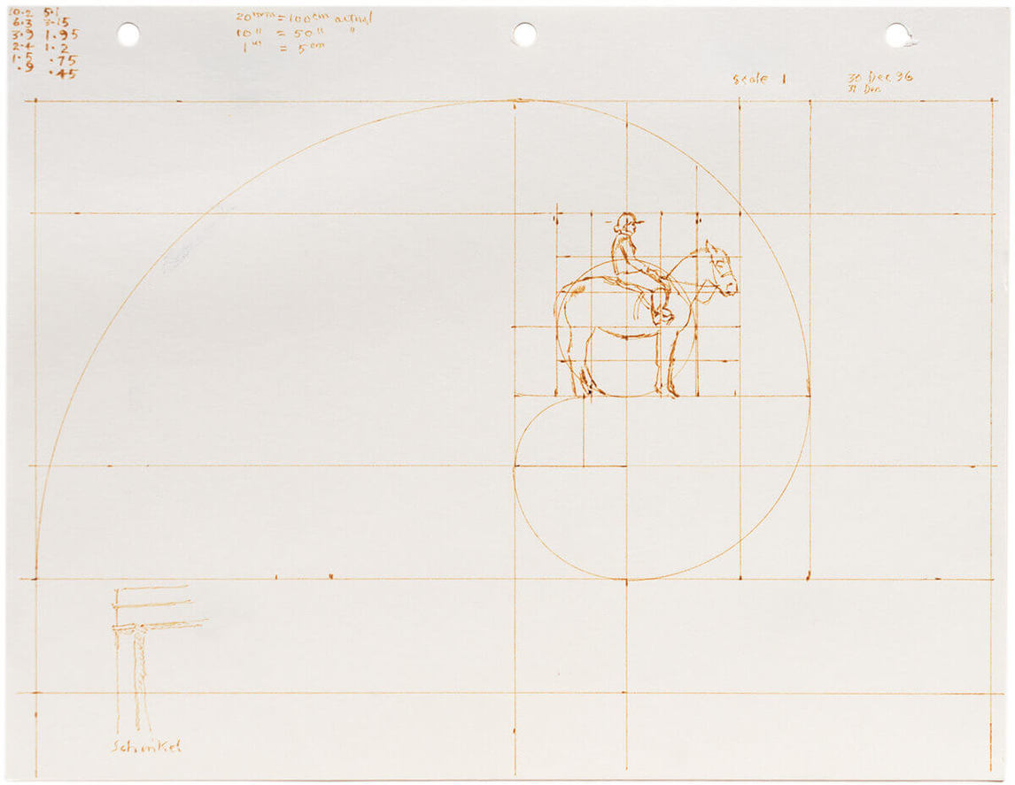 Art Canada Institute, Alex Colville, Alex Colville, Study for St. Croix Rider, December 30–31, 1996