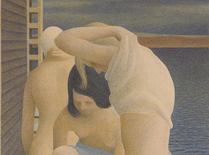 Alex Colville, Three Girls on a Wharf, 1953