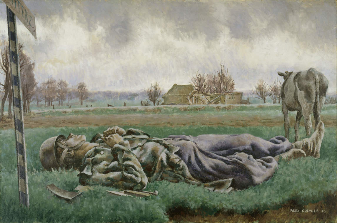 Art Canada Institute, Alex Colville, Tragic Landscape (Paysage tragique), 1945