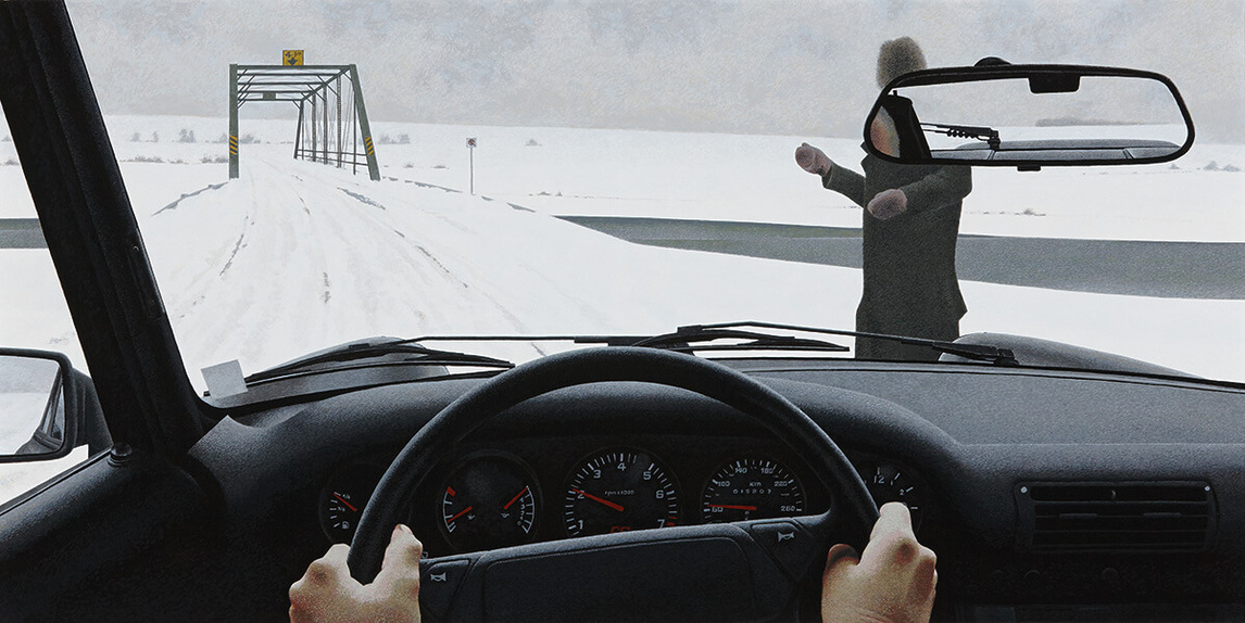 Art Canada Institute, Alex Colville, Traveller (Le voyageur), 1992