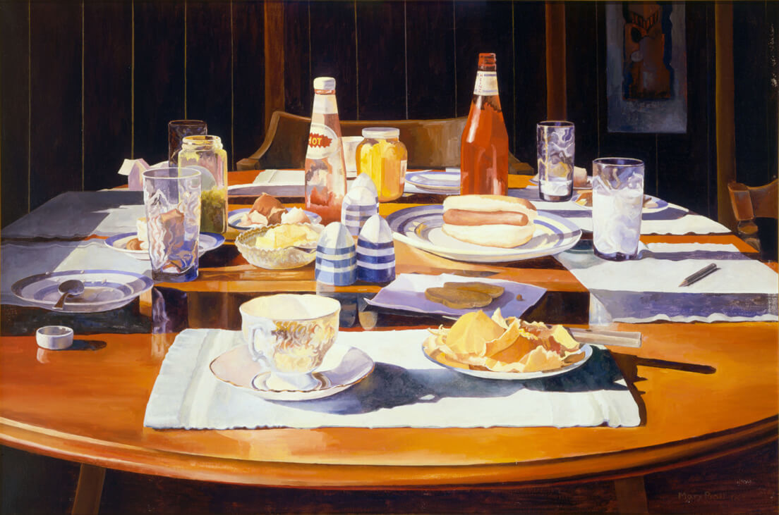 Art Canada Institute, Alex Colville, Supper Table (Table du souper), 1969, par Mary Pratt.