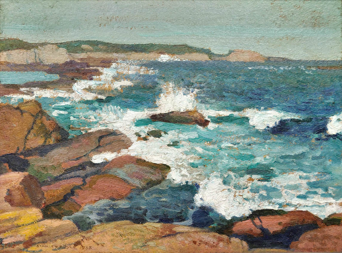Art Canada Institute, Alex Colville, Incoming Tide, Peggy’s Cove (Marée montante, Peggy’s Cove), 1935, par Stanley Royle