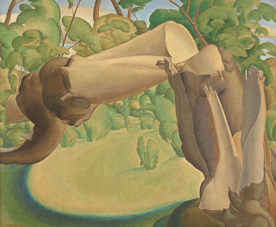 Art Canada Institute, Lionel LeMoine Fitzgerald, Broken Tree in Landscape, 1931