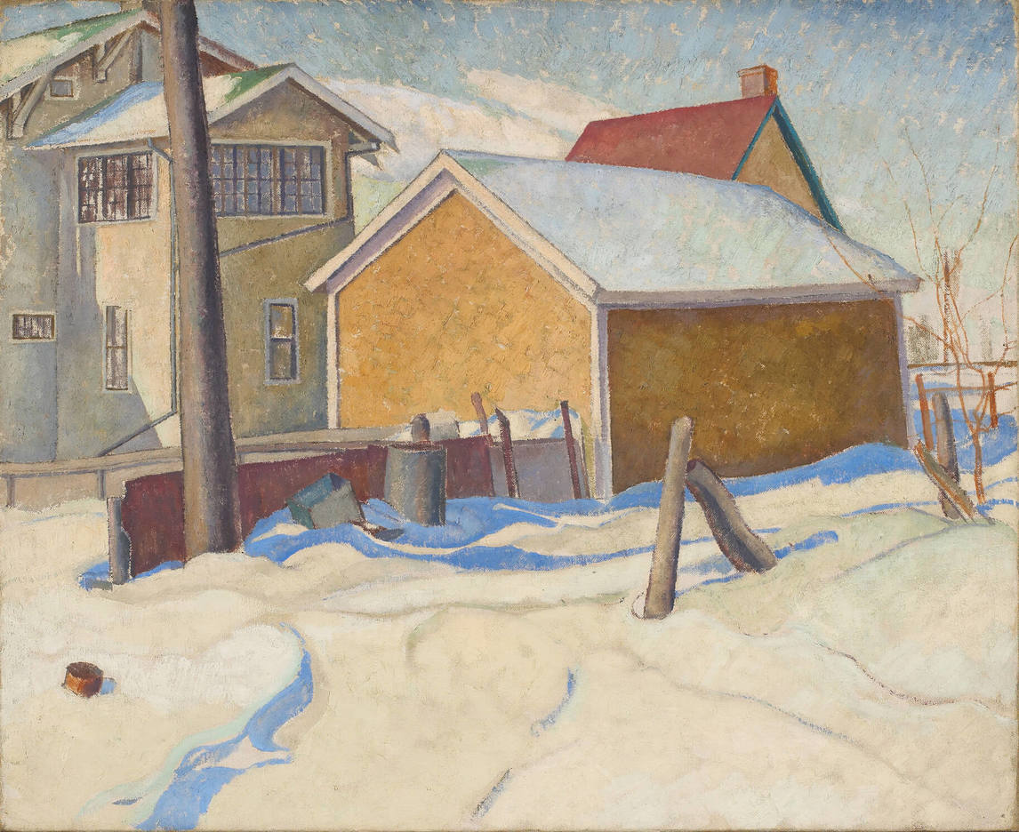 Art Canada Institute, Lionel LeMoine Fitzgerald, Garage and House, 1928