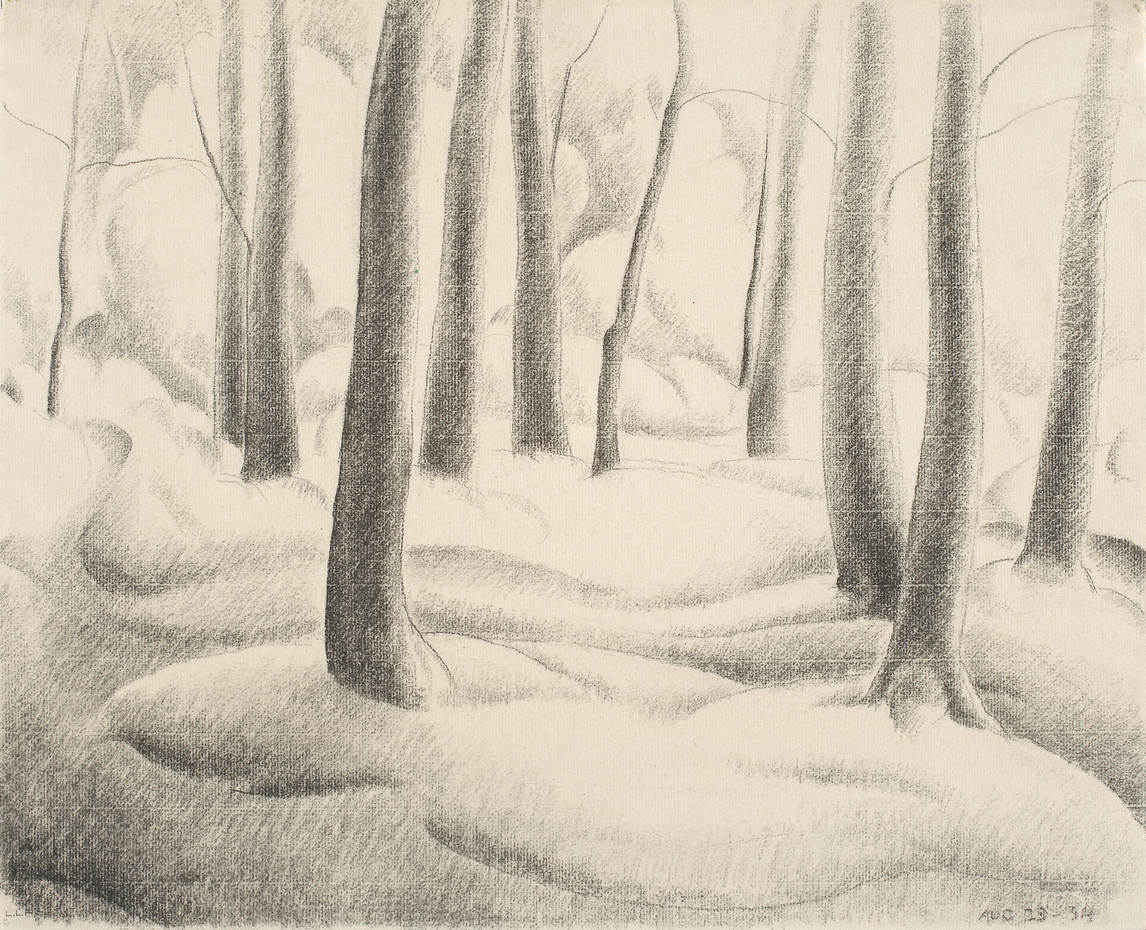 Art Canada Institute, Lionel LeMoine Fitzgerald, Landscape with Trees, August 23, 1934