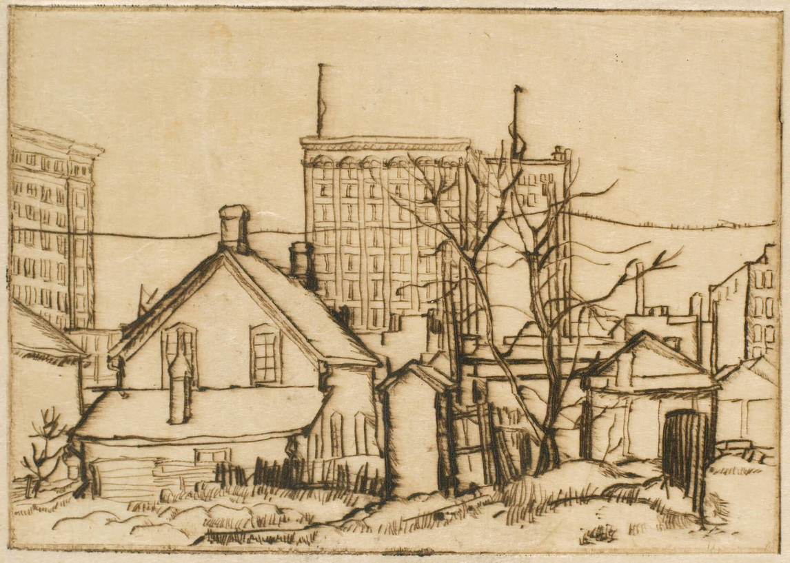 Art Canada Institute, Lionel LeMoine FitzGerald, Old House and Buildings, 1923