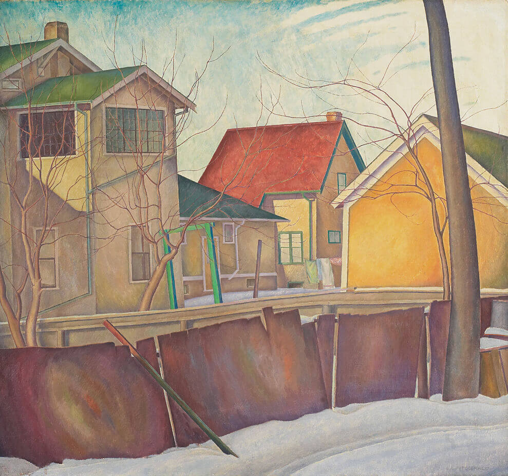 Art Canada Institute, Lionel LeMoine Fitzgerald, Pritchard’s Fence, c. 1928