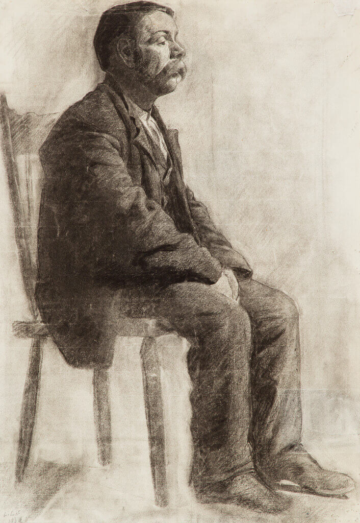 Art Canada Institute, Lionel LeMoine Fitzgerald, Seated Man, 1909