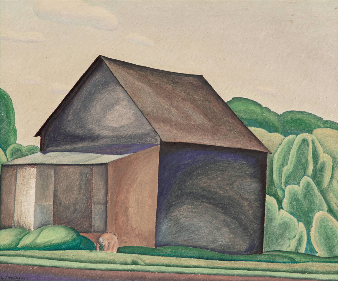 Art Canada Institute, Lionel LeMoine FitzGerald, The Barn, c. 1930